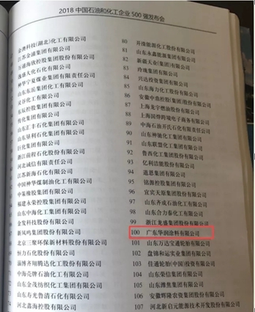 华润涂料荣膺化工百强企业，居涂料企业之首！