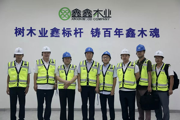北新集团党委书记刘贵平一行到访鑫鑫木业参观交流