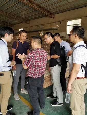 日本全丽雅设计公司一行参观考察木斯特惠州生产基地