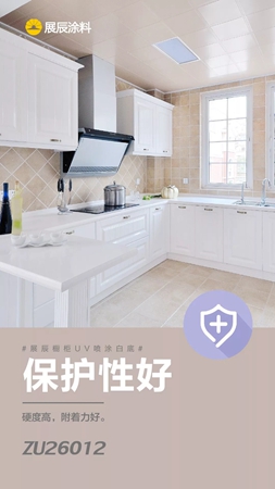 展辰推出橱柜UV喷涂白底ZU26012新品 展辰推出橱柜UV喷涂白底ZU26012新品