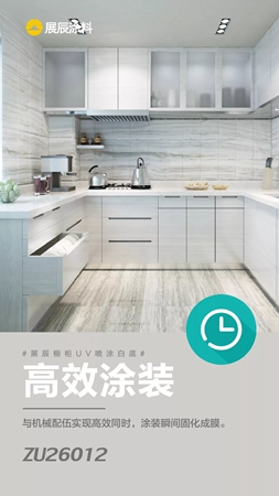 展辰推出橱柜UV喷涂白底ZU26012新品 展辰推出橱柜UV喷涂白底ZU26012新品