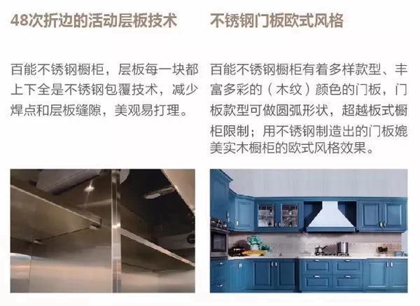 百能不锈钢橱柜创新工艺的八大优势