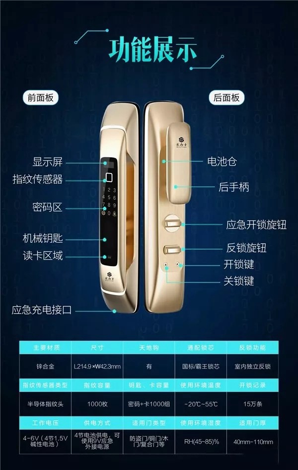 豪力士智能指纹锁:全自动万能互换智能锁未来一号新品上市 豪力士智能指纹锁:全自动万能互换智能锁未来一号新品上市