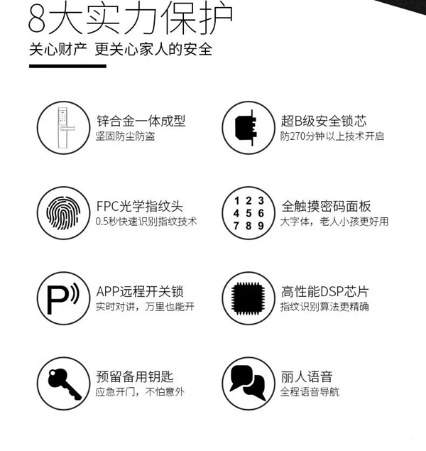 豪力士智能指纹锁，化繁为简，智能生活！