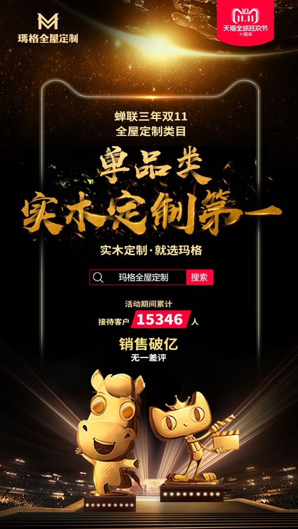 燃爆了!实木再疯狂!玛格双十一再度蝉联全屋定制类实木定制第一! 燃爆了!实木再疯狂!玛格双十一再度蝉联全屋定制类实木定制第一!