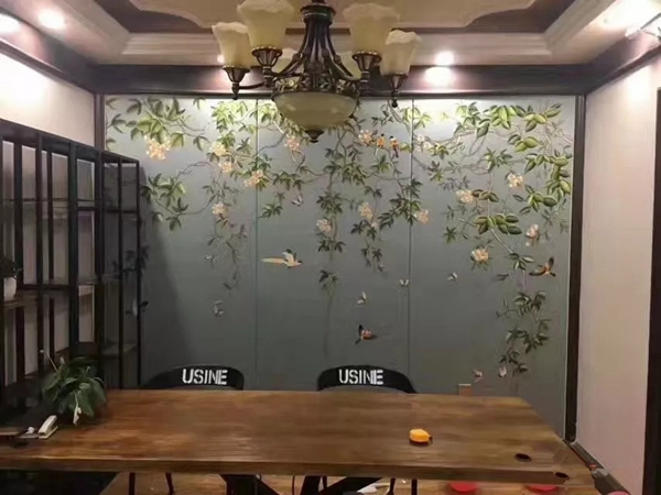 乾庄刺绣墙布教你怎么搭配各种色系的背景墙