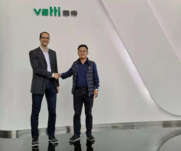 奥地利百隆中国区总裁Dietmar Rathbauer到访华帝家居，开展战略合作