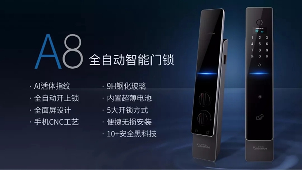 罗曼斯科技全球超薄全自动智能门锁隆重发布,开启智能锁未来无限可能!