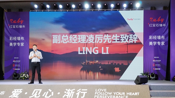 红宝石墙布副总经理凌厉：找准定位，实现价值！