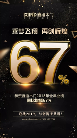 鑫迪木门2018战报来袭,业绩+招商双丰收!