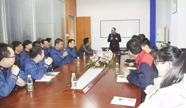 其邦门窗迎福临门董事长梁晓东携管理团队前来参观交流