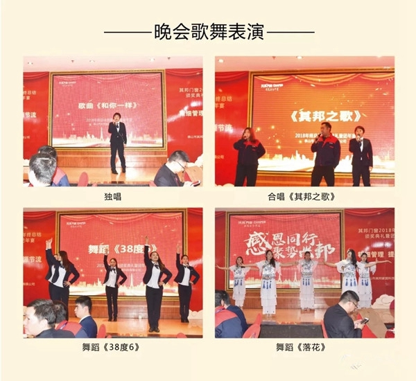 其邦门窗2018年终总结颁奖典礼暨团年宴圆满结束