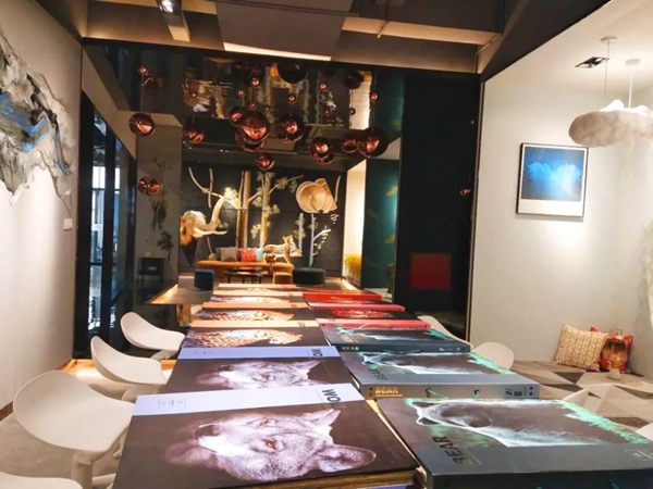 摩登野兽墙布迎接众多领导莅临参观指导,促进多方合作!