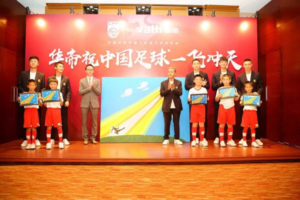 华帝家居赠画国足，为中国足球呐喊助威