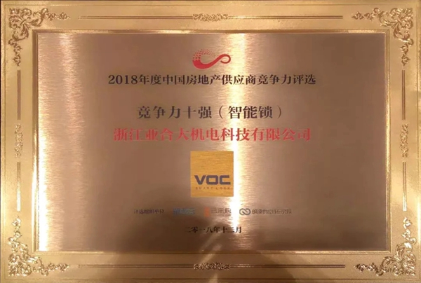 VOC智能锁2018年度大事件精彩回顾！