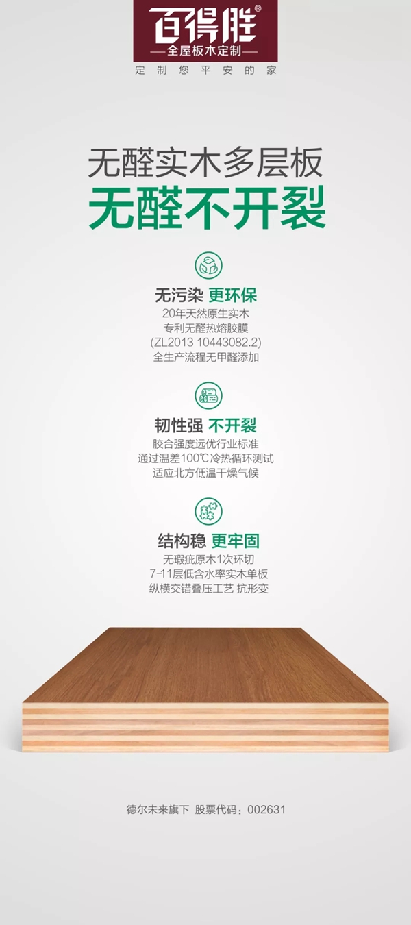 百得胜无醛实木多层板战略发布！