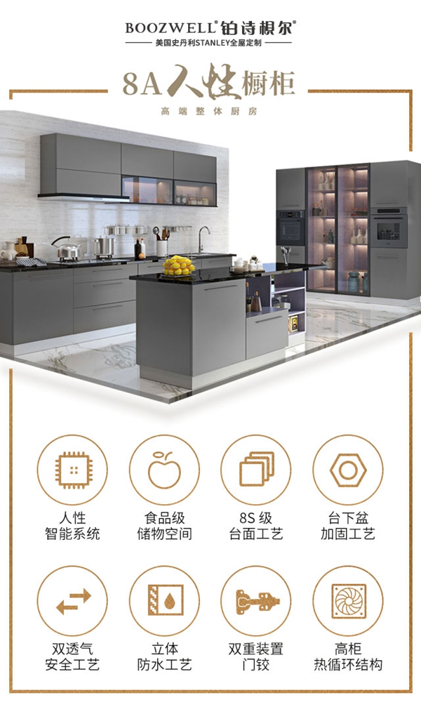BOOZWELL铂诗梖尔8A人性橱柜隆重上市,打响2019第一枪!