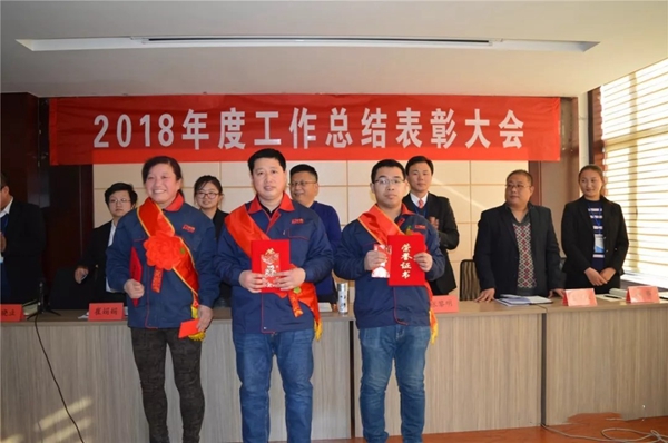 滨鹰铝木门窗2018年度工作总结表彰大会隆重召开