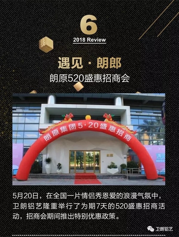 卫朗铝艺2018大事件精彩回顾！