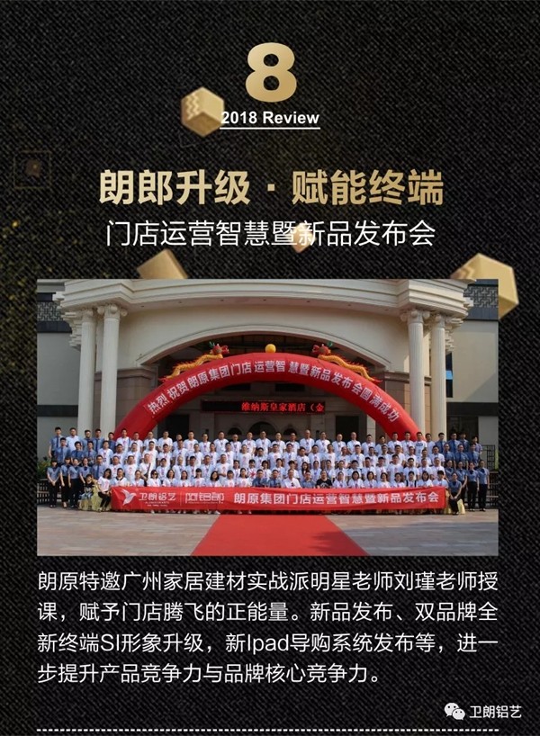 卫朗铝艺2018大事件精彩回顾！