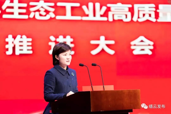 忠恒智能锁参加缙云县生态工业高质量发展推进大会