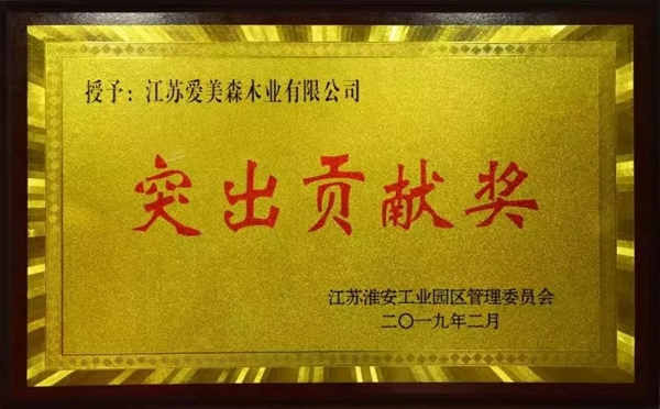 爱美森门业喜获“突出贡献奖”，沈晓红书记亲自颁奖