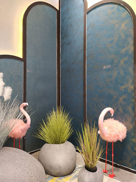 北京墙纸墙布展|雅菲壁布W2-A12：提花色彩和工艺有突破