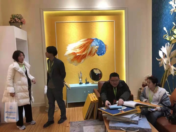 曼秀无缝墙布北京墙纸墙布展精彩回顾！尽享低调奢华的美学盛宴