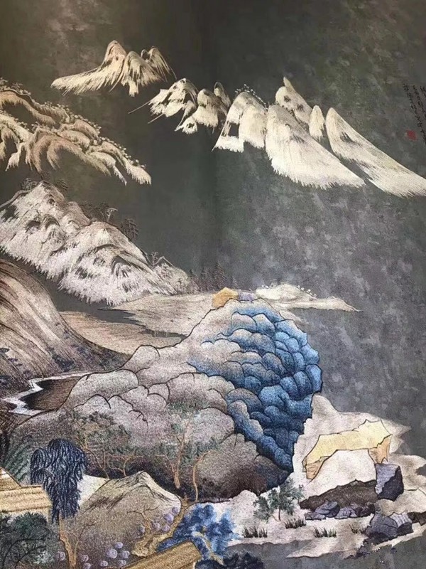 优牧墙布2019北京墙纸墙布展完美收官,尽显苏绣工艺!