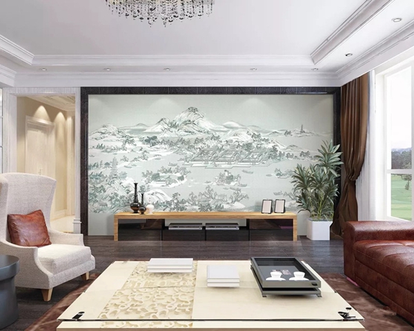 优牧墙布2019北京墙纸墙布展完美收官,尽显苏绣工艺!