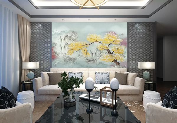 优牧墙布2019北京墙纸墙布展完美收官,尽显苏绣工艺!
