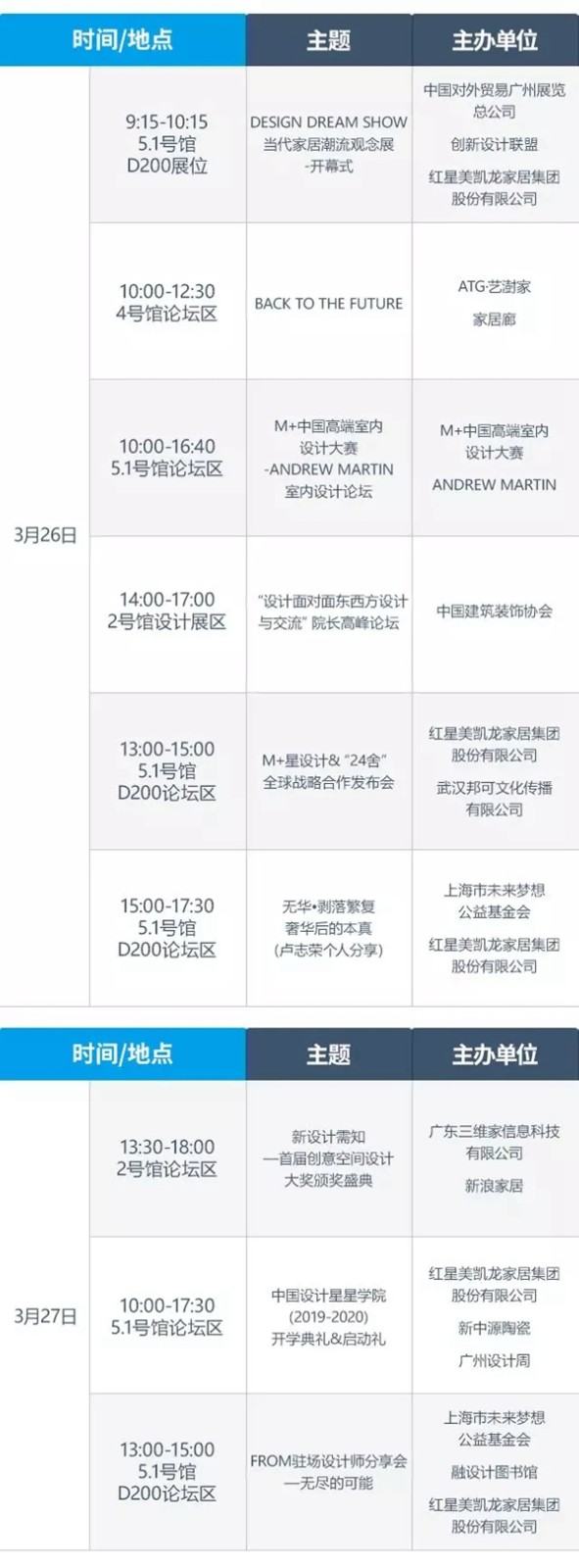 2019年中国建博会（上海）9大设计活动，等你来参加！