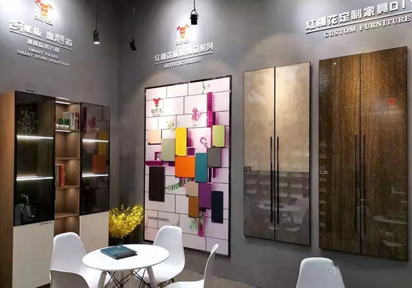 红棉花板材惊艳亮相佛山国际家具展会，盛世美颜C位出道！
