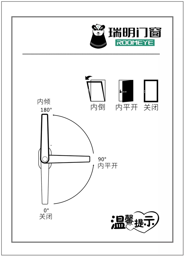 瑞明门窗为您介绍各式门窗的开启方式及优点