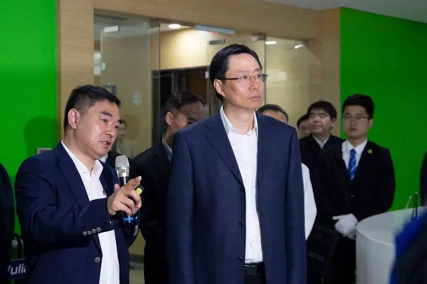 南京市市长蓝绍敏一行考察调研WULIAN南京物联