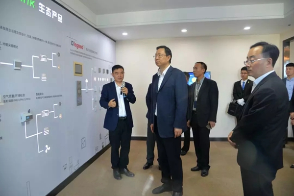 南京市市长蓝绍敏一行考察调研WULIAN南京物联