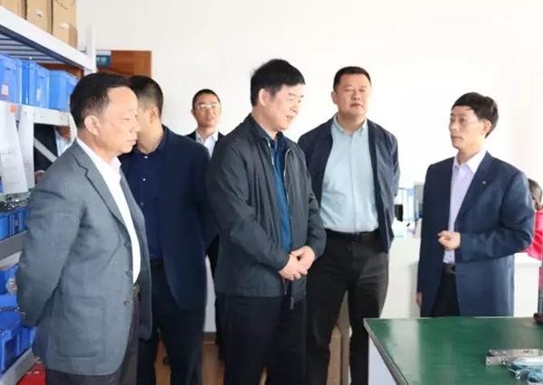 砺安智能锁迎接赣州市政协华旭明副主席一行来访考察