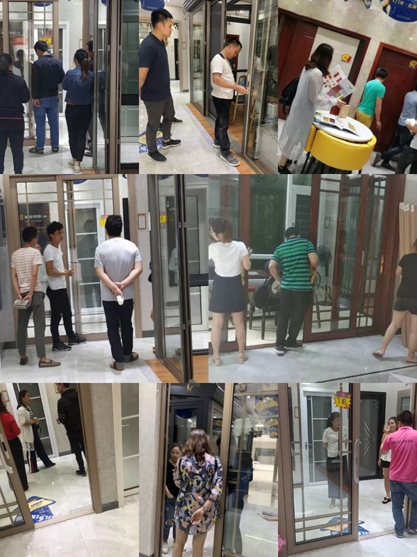 御皇贵族门窗博白店面五一试营业火爆现场​！