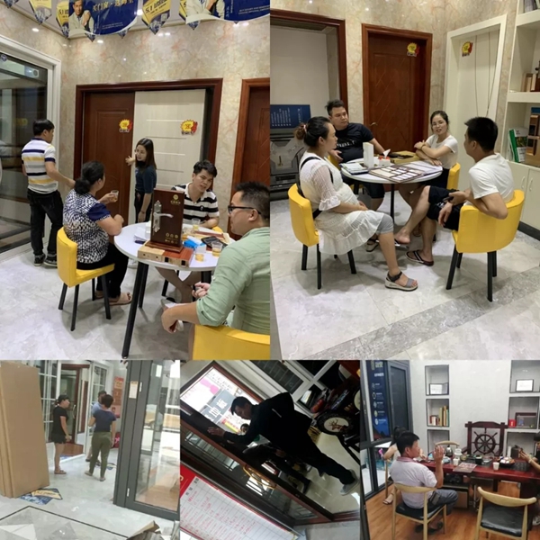 御皇贵族门窗博白店面五一试营业火爆现场​！