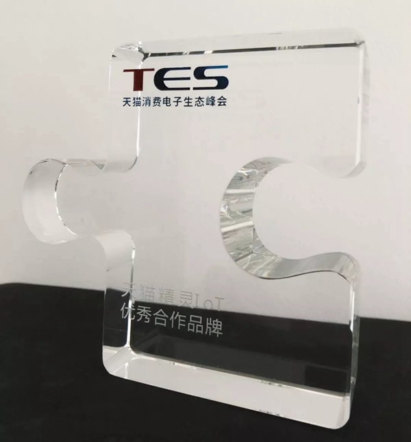 凯迪仕创新力和口碑获肯定，获TES天猫精灵IoT优秀合作品牌奖