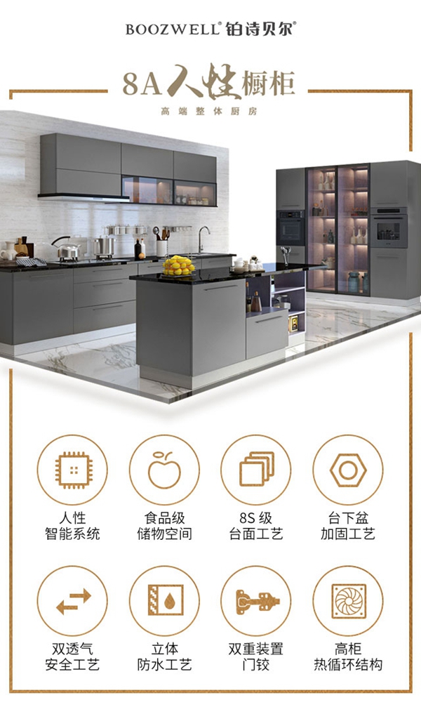 BOOZWELL铂诗贝尔获好口碑“2019定制橱柜十大品牌”荣誉称号！