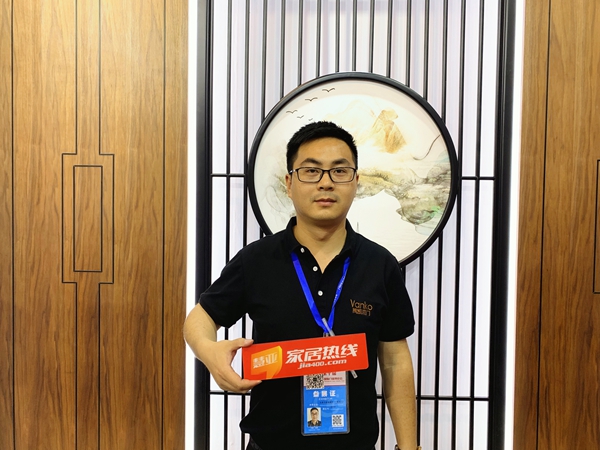 中国永康门博会丨VanKo梵凯木门徐昂:完善产品体系,提高产品性价比