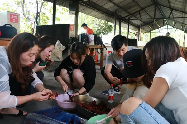 意盛豪庭墙布户外团建活动完美收官，轻喃梦的音符！