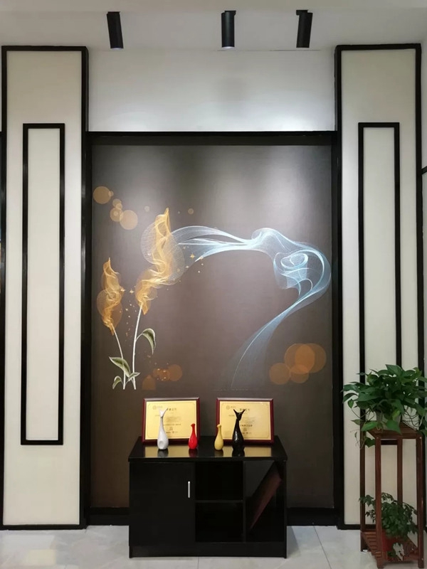 时代领绣墙布浙江奉化专卖店风貌一睹！