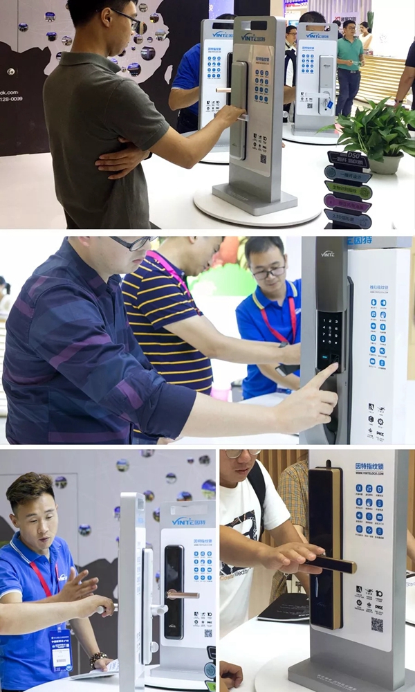 因特智能锁携庞大指纹锁阵容亮相中国建博会（广州）