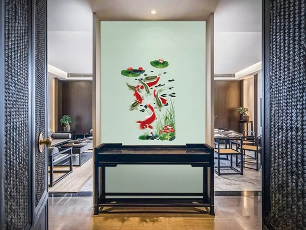 鑫丽阁新中式刺绣墙布环保健康，彰显国风！