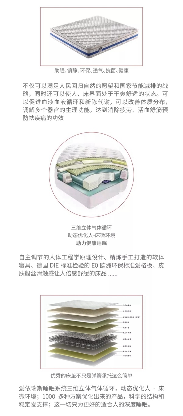爱依瑞斯家居实力见证，被评为“2018—2019十大寝具品牌”