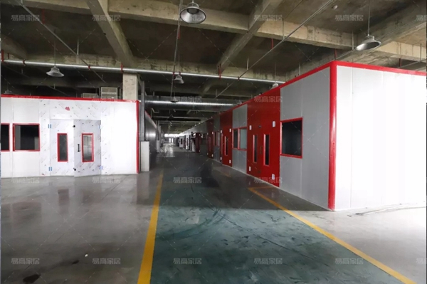 易高家居合肥下塘生产基地8条德国豪迈生产线到厂！
