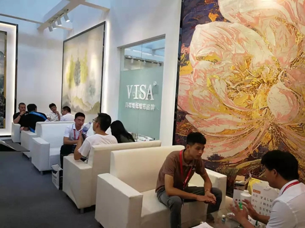 VISA高端墙纸墙布绽放2019中国建博会（广州），尽显VISA风采