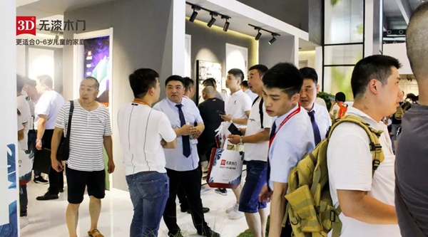2019中国建博会（广州）开幕首日，3D无漆木门再成焦点人气王